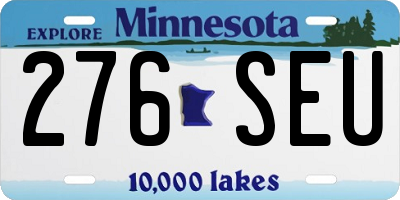 MN license plate 276SEU