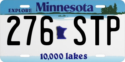 MN license plate 276STP