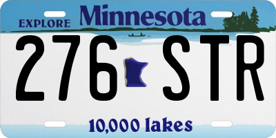 MN license plate 276STR