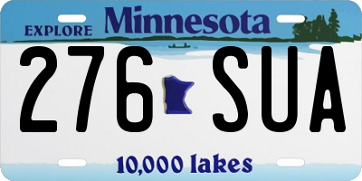 MN license plate 276SUA