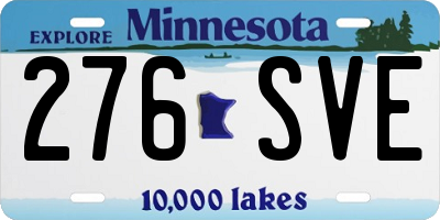 MN license plate 276SVE