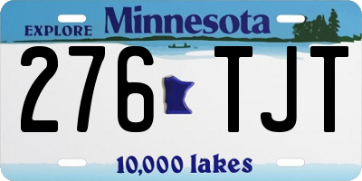 MN license plate 276TJT