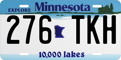 MN license plate 276TKH