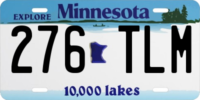 MN license plate 276TLM