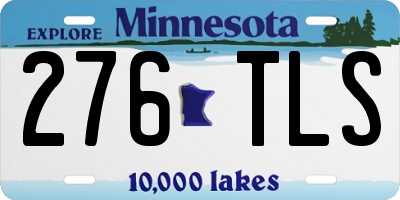 MN license plate 276TLS