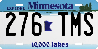 MN license plate 276TMS