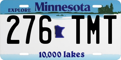 MN license plate 276TMT