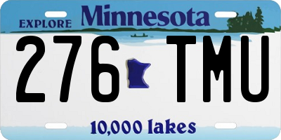 MN license plate 276TMU
