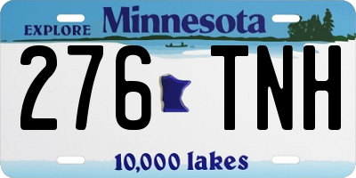 MN license plate 276TNH