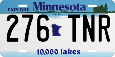 MN license plate 276TNR