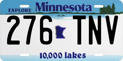 MN license plate 276TNV
