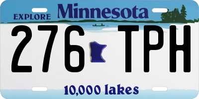 MN license plate 276TPH