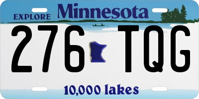 MN license plate 276TQG