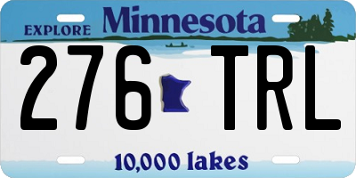 MN license plate 276TRL