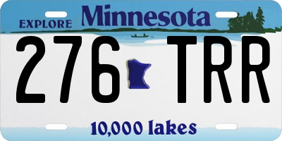 MN license plate 276TRR