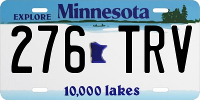 MN license plate 276TRV