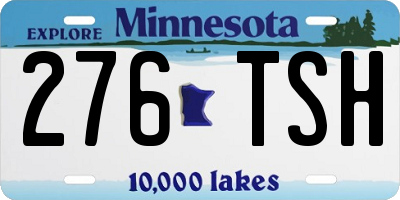 MN license plate 276TSH