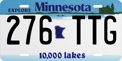 MN license plate 276TTG