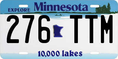 MN license plate 276TTM