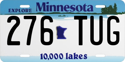 MN license plate 276TUG