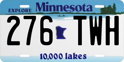 MN license plate 276TWH
