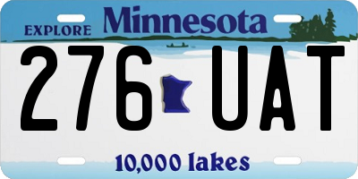 MN license plate 276UAT