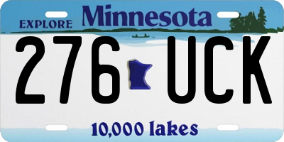 MN license plate 276UCK