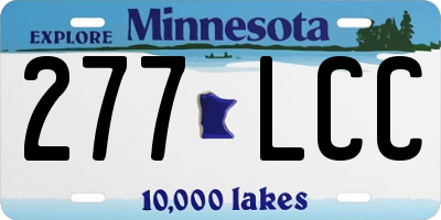 MN license plate 277LCC