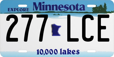 MN license plate 277LCE