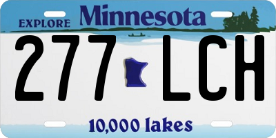 MN license plate 277LCH
