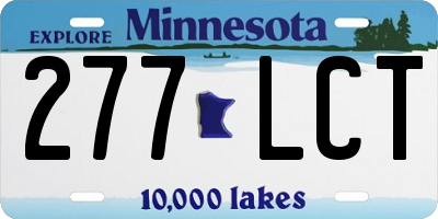 MN license plate 277LCT