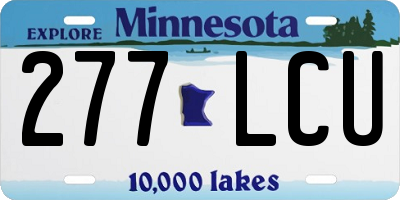 MN license plate 277LCU