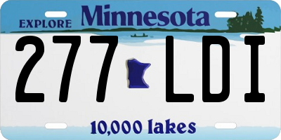 MN license plate 277LDI