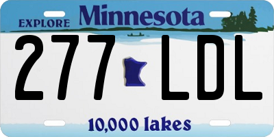 MN license plate 277LDL