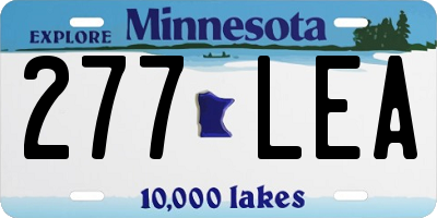MN license plate 277LEA