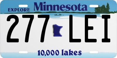 MN license plate 277LEI
