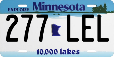 MN license plate 277LEL