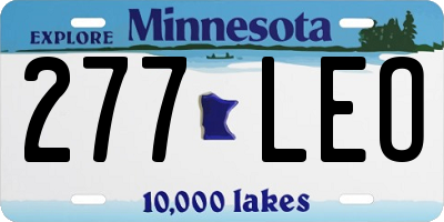 MN license plate 277LEO