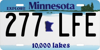 MN license plate 277LFE