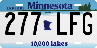 MN license plate 277LFG
