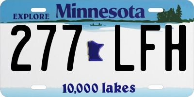 MN license plate 277LFH