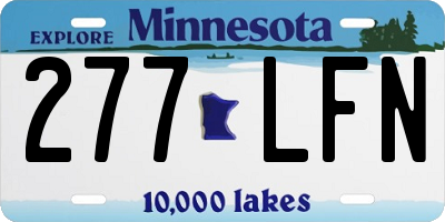 MN license plate 277LFN
