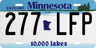 MN license plate 277LFP