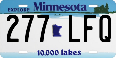 MN license plate 277LFQ