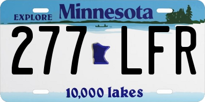 MN license plate 277LFR