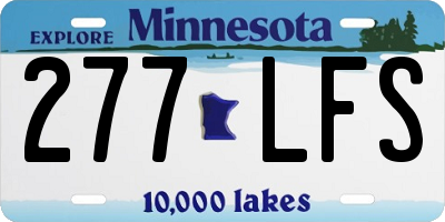 MN license plate 277LFS