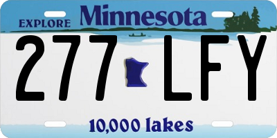 MN license plate 277LFY
