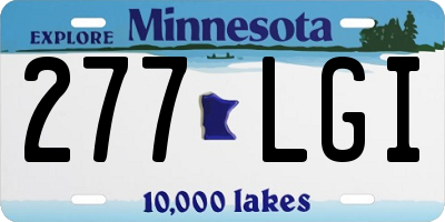 MN license plate 277LGI