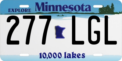 MN license plate 277LGL