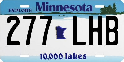 MN license plate 277LHB